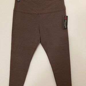 K & Company High Waist Leggings Size XL - Brown - New